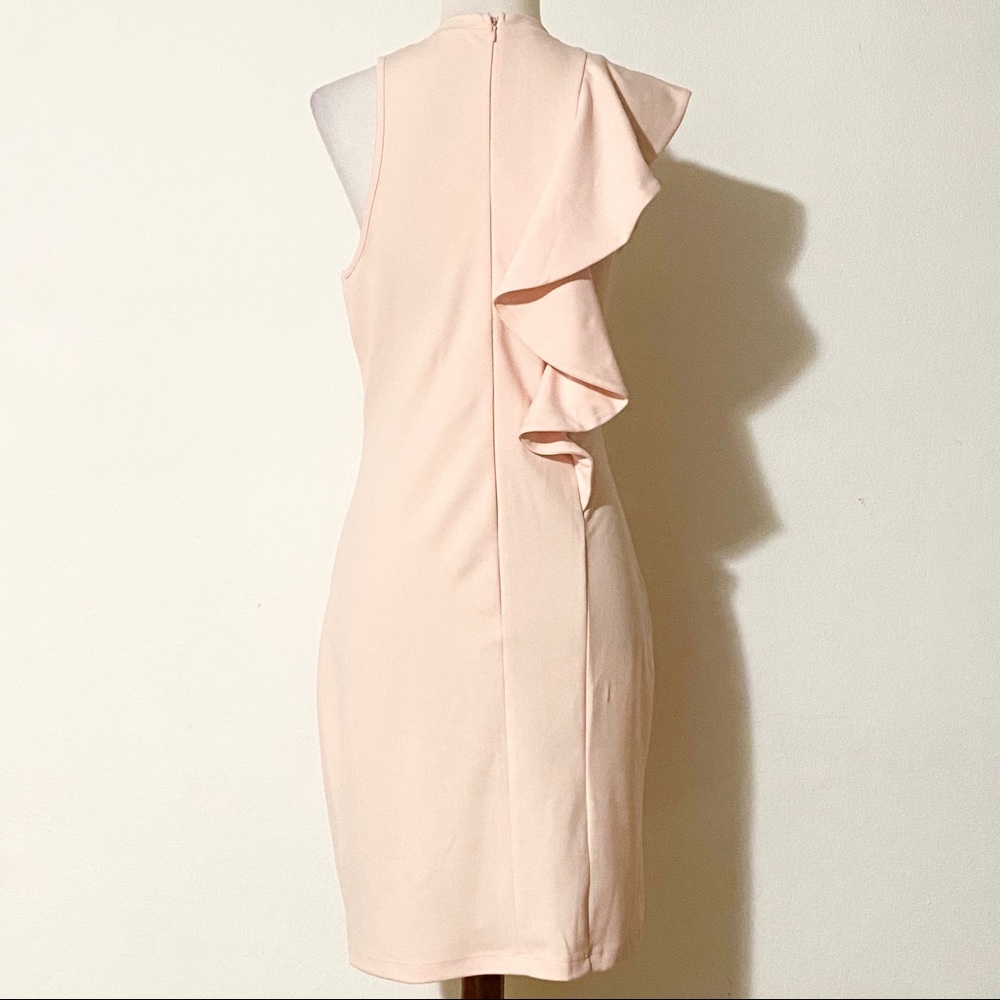 VENUS Blush Pink Ruffle Dress - Picture 2 of 9